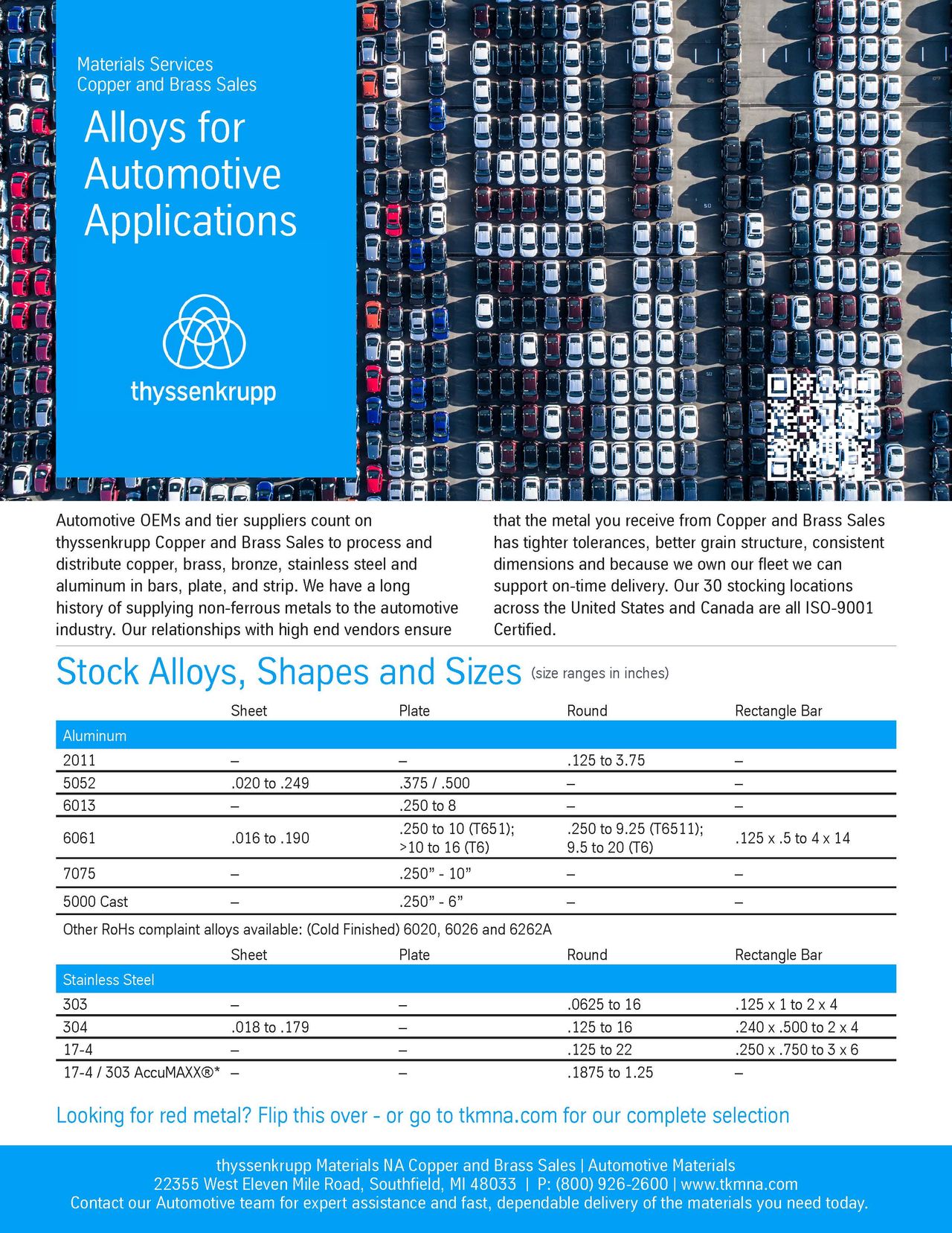 automotive alloys brochure